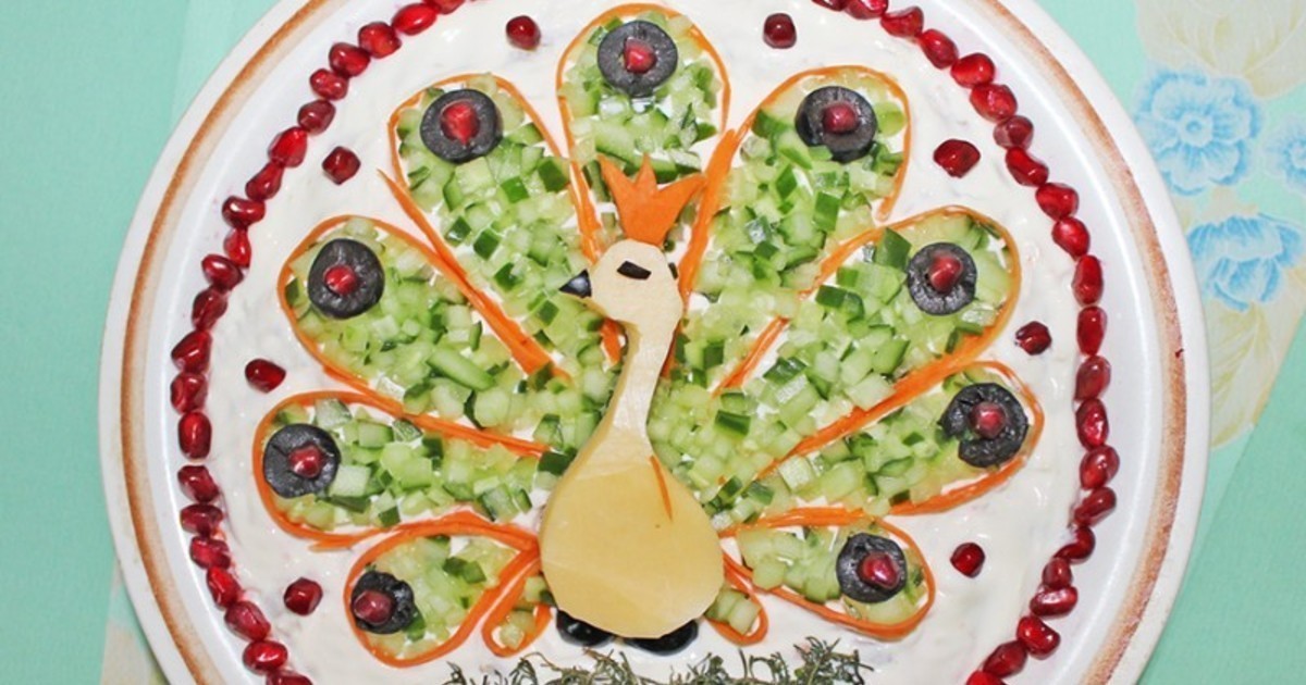 Готовим салат жар птица с опятами и курицей