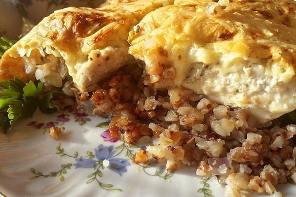 Рецепт приготовления гречки с шампиньонами и луком