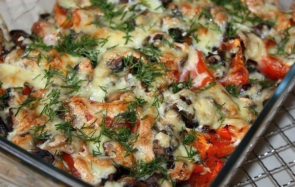 Шампиньоны с картошкой в духовке: рецепт приготовления